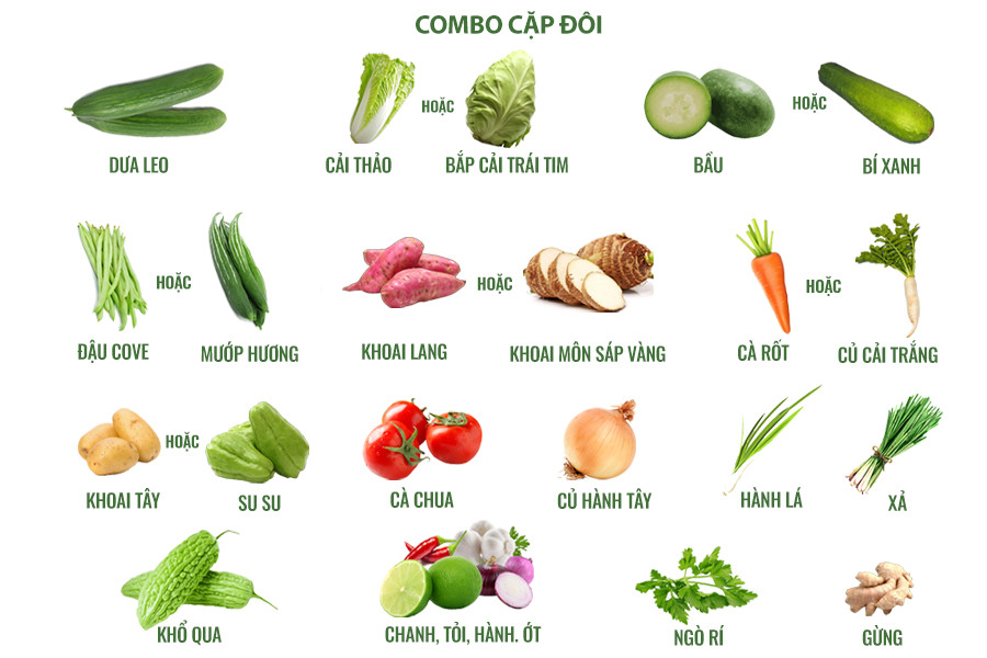  COMBO CẶP ĐÔI ( 10KG - 420K) - Dùng cho gia đình 2 - 3 người